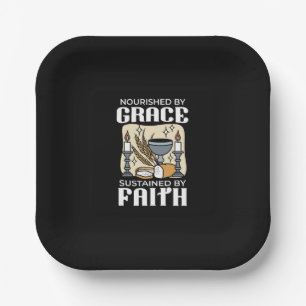 Spiritual Faith and Grace – Uplifting Christian Paper Plates