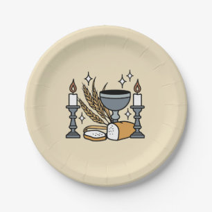 Spiritual Faith and Grace – Uplifting Christian Paper Plates