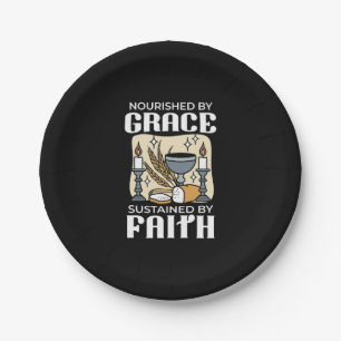 Spiritual Faith and Grace – Uplifting Christian Paper Plates