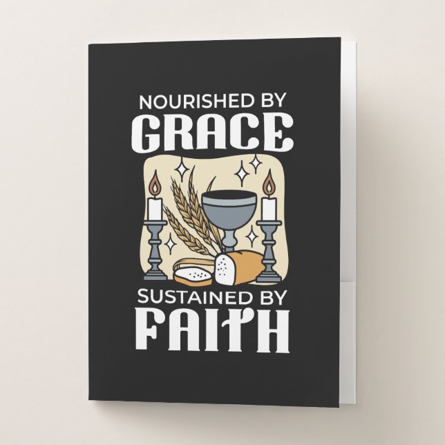 Spiritual Faith and Grace – Uplifting Christian Pocket Folder (Front)