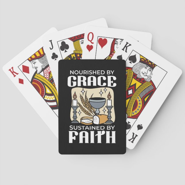 Spiritual Faith and Grace – Uplifting Christian Poker Cards (Back)