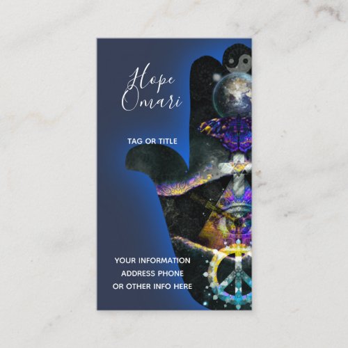 Spiritual Fatima Hand Mystical Business Card