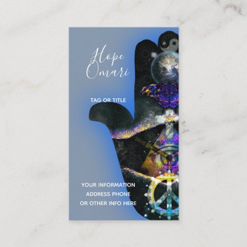 Spiritual Fatima Hand Mystical Business Card