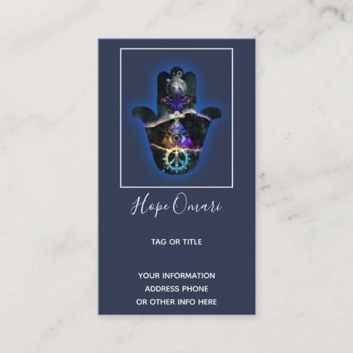 Spiritual Fatima Hand Mystical Business Card