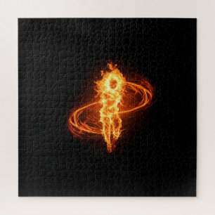 Spiritual Flammable Spirit Darts Through Universe Jigsaw Puzzle