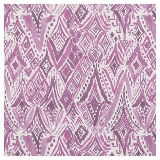 SPIRITUAL FRIGGIN DIAMONDS Purple Tribal Ikat Fabric