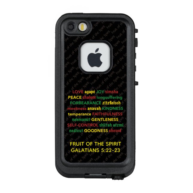 Spiritual FRUIT OF THE SPIRIT Customizable LifeProof iPhone Case (Back)
