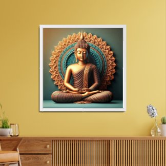 Spiritual Gautam Buddha artwork Framed Art