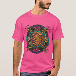 "Spiritual Growth & Beauty" Mystical Tattoo-Style T-Shirt
