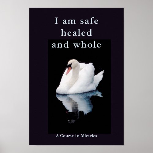 Spiritual Healing Poster _ Safe Healed and Whole