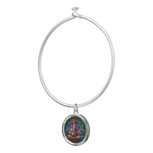Spiritual Hindu Deity Ganesha Religious Hindu God Bangle Bracelet