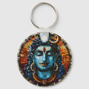 Spiritual Hindu Deity, Religious Shiva God Keychain