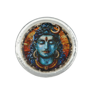 Spiritual Hindu Deity, Religious Shiva God Ring