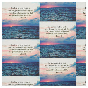SPIRITUAL JOHN 3:16 PHOTO FABRIC