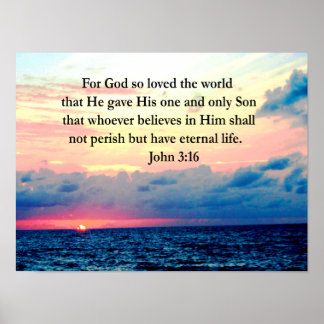 John 3 16 Posters | Zazzle