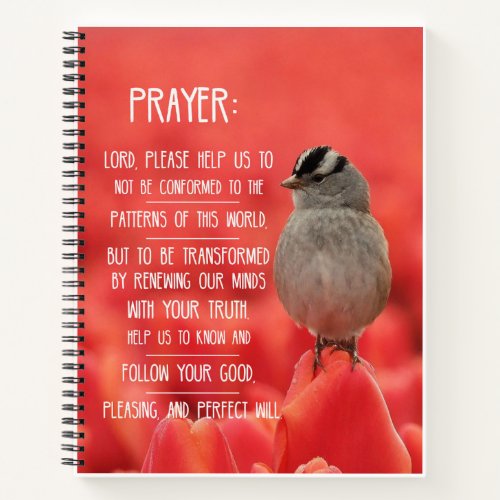 Spiritual Journey Notebook Romans 122 Prayer Notebook