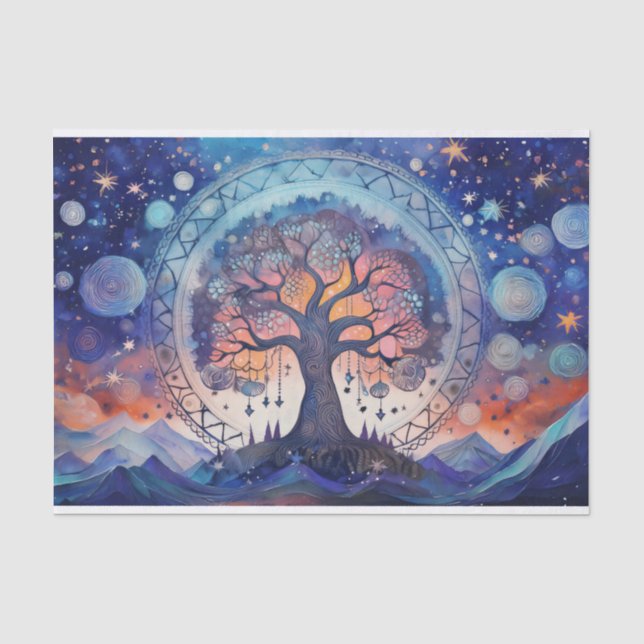 Spiritual Life, Universal Tree of Life Tissue Paper (Front)