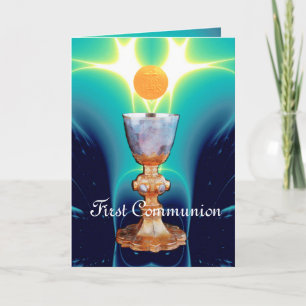 SPIRITUAL LIGHT 1st Holy Communion / Christening Thank You Card