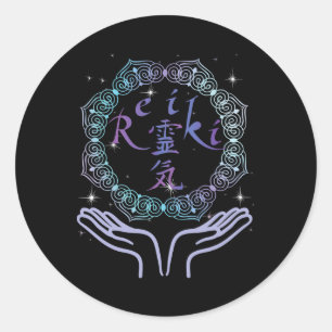 Spiritual Living Energy Healer Reiki  Classic Round Sticker