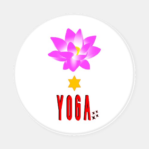 Spiritual Lotus Namaste International Day of Yoga Coaster Set