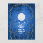 Spiritual magical secret night moon get well soon  postcard