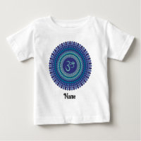 Spiritual Mandala Om Purple Aqua Blue Customized