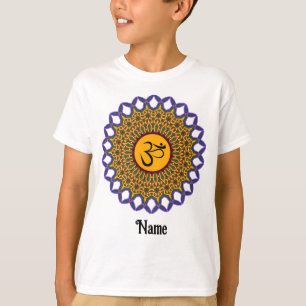 Spiritual Mandala Yoga Om Peacock Customized T-Shirt