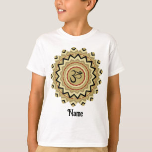 Spiritual Mandala Yoga Om Symbol Retro Customized T-Shirt