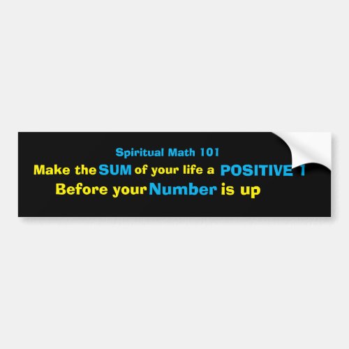 Spiritual Math 10124A_bumper sticker