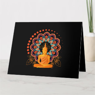 Spiritual meditation Buddha Card