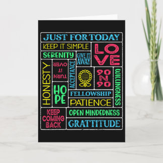 Spiritual Narcotics Anonymous Garden Card