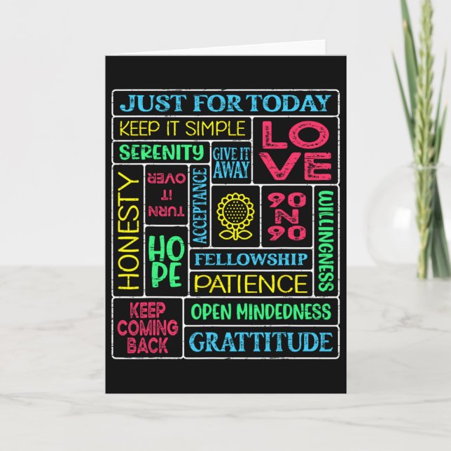 Spiritual Narcotics Anonymous Garden  Card (Front)