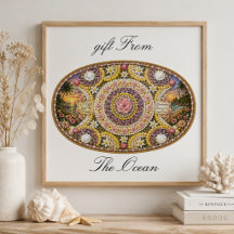 Spiritual Nautilus Ocean Goddess Wall art