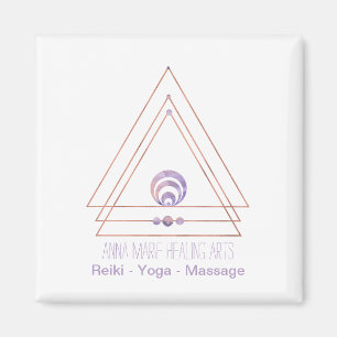 Spiritual New Age and Metaphysical Purple Magnet