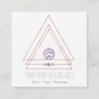 Spiritual New Age and Metaphysical | Purple Square Business Card