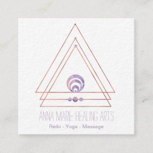 Spiritual New Age and Metaphysical   Purple Square Business Card