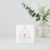 Spiritual New Age and Metaphysical | Purple Square Business Card (Standing Front)