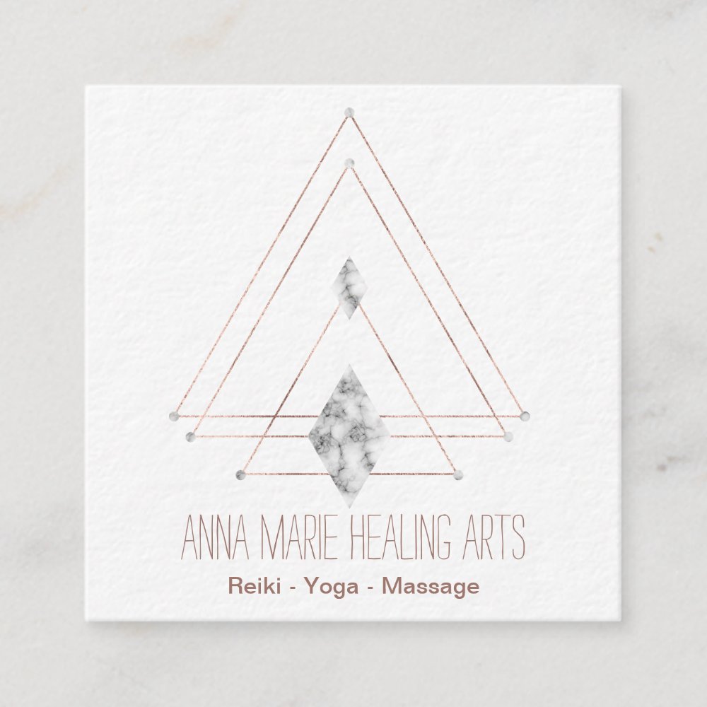 Spiritual New Age and Metaphysical Square Business Card
