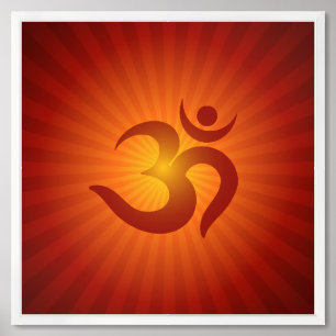 Spiritual OM Design Framed Art