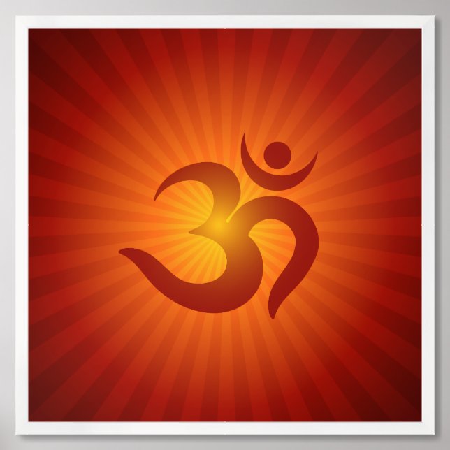 Spiritual OM Design Framed Art (Framed Front)