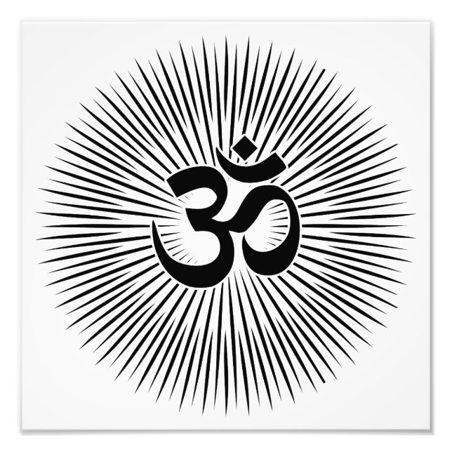 Spiritual Om Design Photo Print (Front)