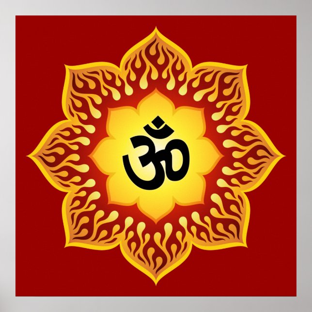Spiritual Om Design Poster (Front)