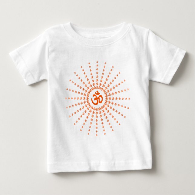 Spiritual Om Mandala Baby T-Shirt (Front)