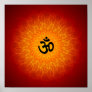 Spiritual Om On Mandala Poster