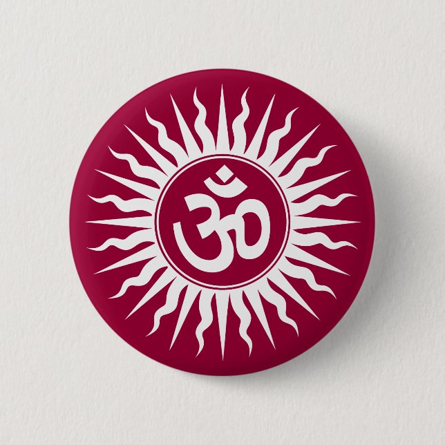 Spiritual Om Pinback Button (Front)