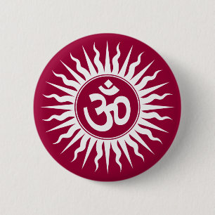 Spiritual Om Pinback Button