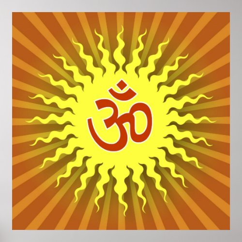 Spiritual Om Symbol Poster