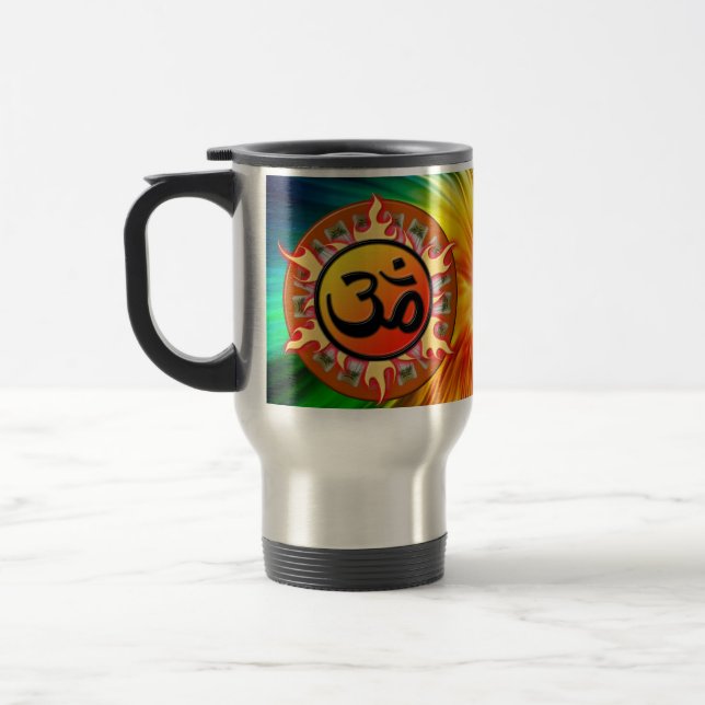 Spiritual Om Travel Mug (Left)