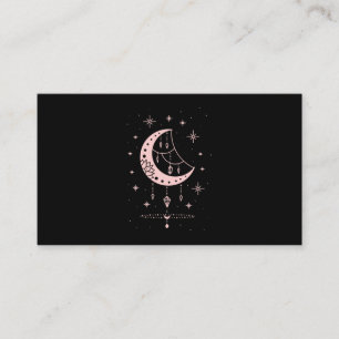 Spiritual Pastel Goth Moon Kawaii Business Card