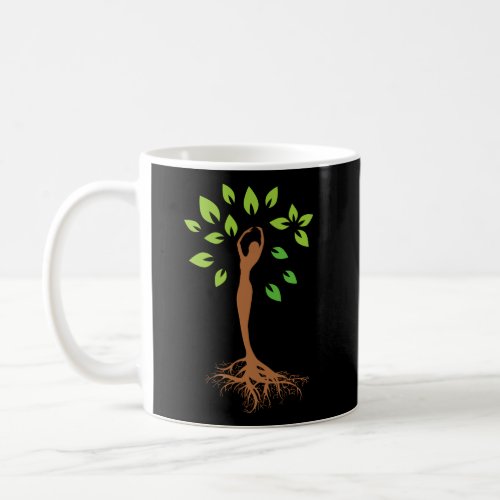 Spiritual Personal Natural Growth Tree Yoga Woman  Coffee Mug